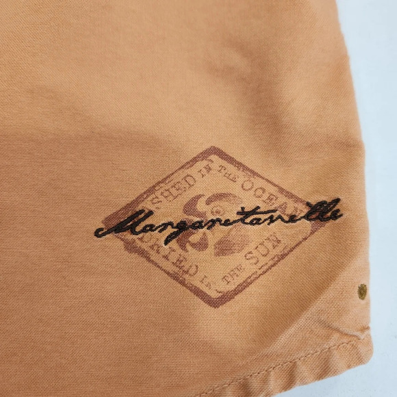 Margaritaville Shirt Mens Large Peach Long Rollable Slee… - Picture 7 of 16